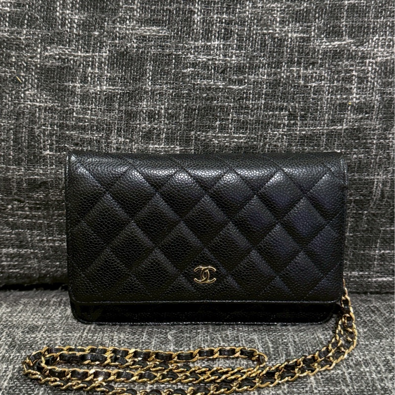 香奈兒荔枝皮黑金woc-0