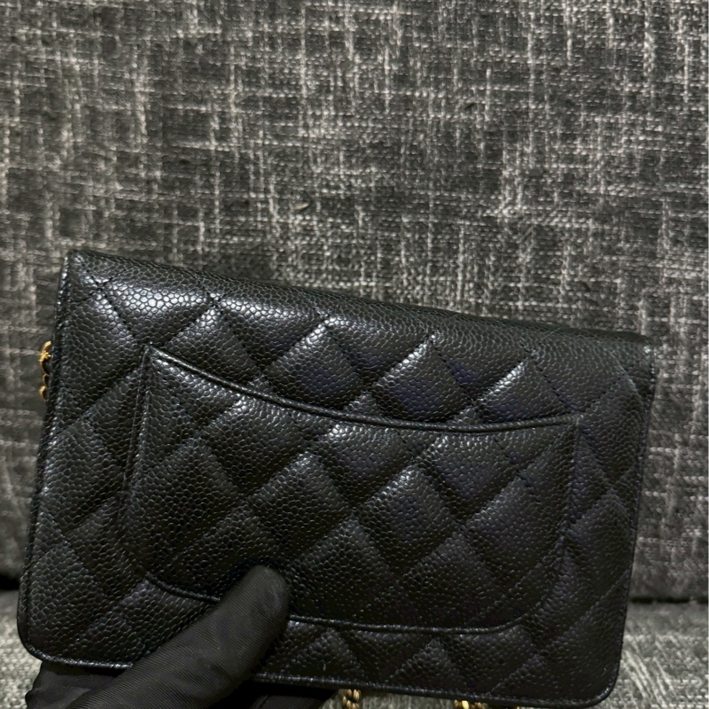 香奈兒荔枝皮黑金woc-4