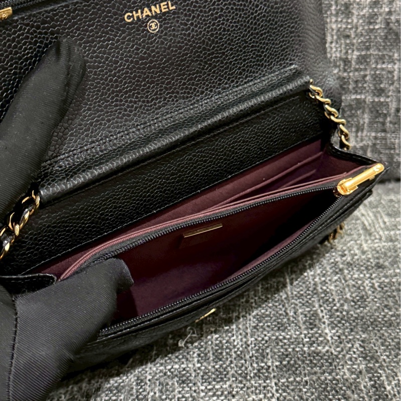 香奈兒荔枝皮黑金woc-5