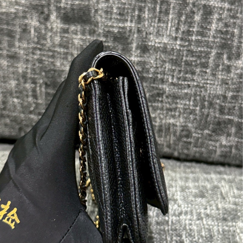 香奈兒荔枝皮黑金woc-7