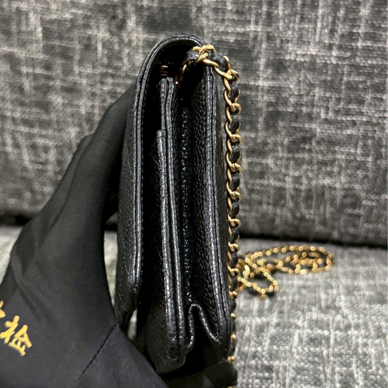 香奈兒荔枝皮黑金woc-8