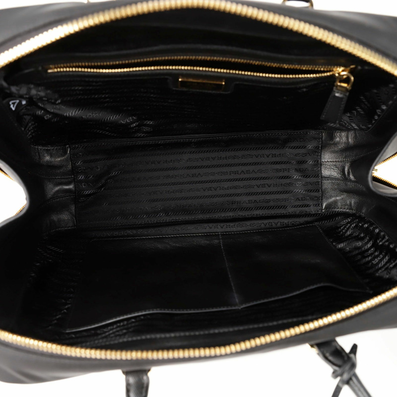 PRADA 大號三角形標誌托特單肩包 1BB114-8