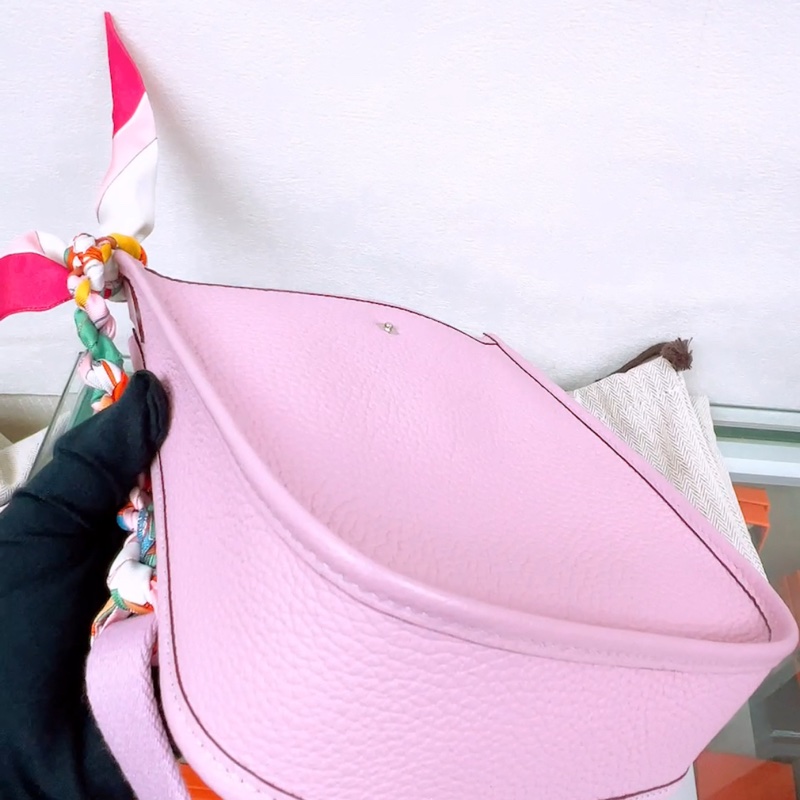 閒置 Hermes mini evelyne 錦葵紫銀扣 U-4