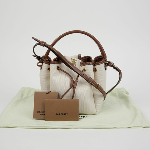 BURBERRY Peony TB Monogram 水桶手提單肩包 8052459