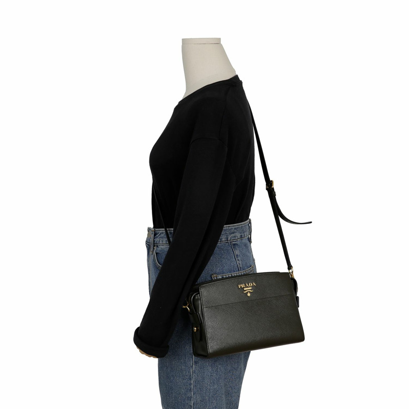 PRADA 1BH104 方形單肩斜背包-11