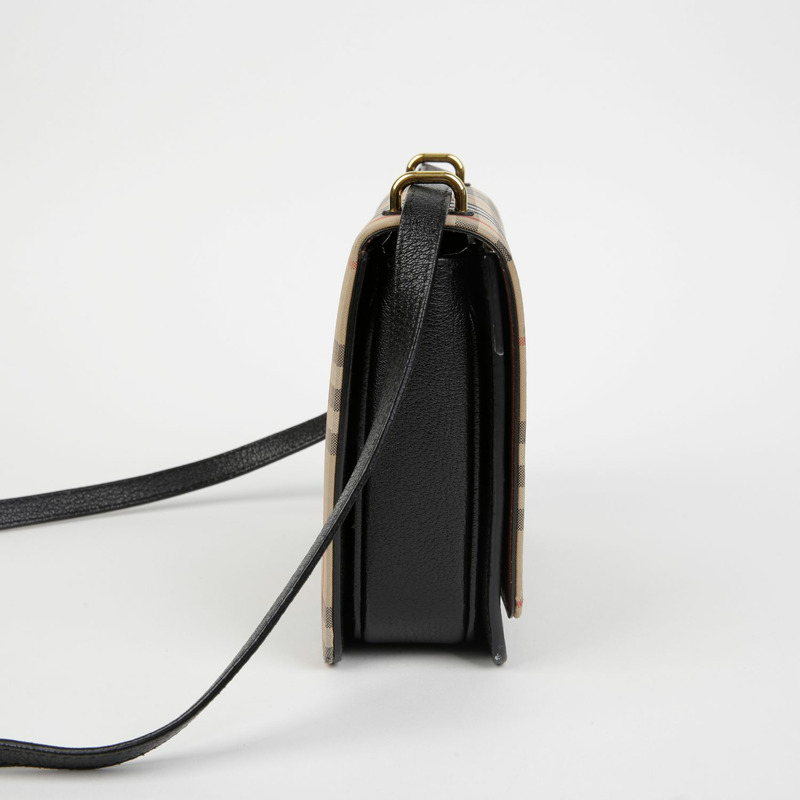 BURBERRY 復古格紋D形環單肩包 8010544-6