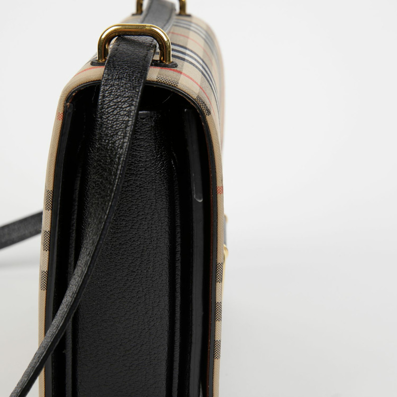 BURBERRY 復古格紋D形環單肩包 8010544-7