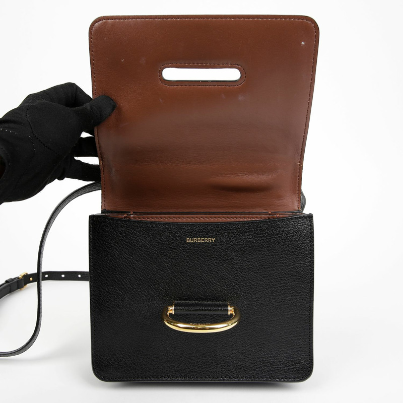 BURBERRY 復古格紋D形環單肩包 8010544-11