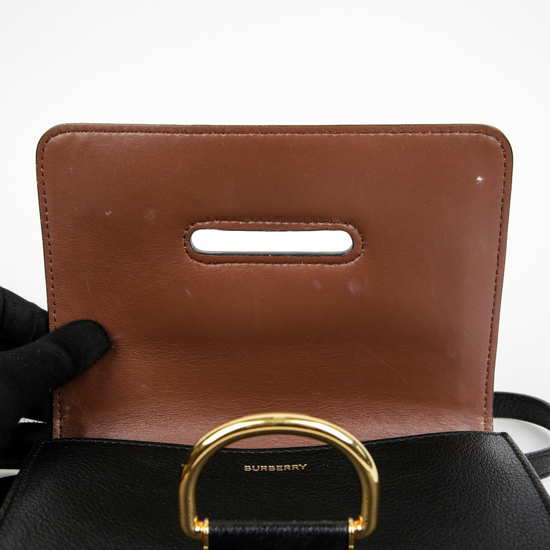 BURBERRY 復古格紋D形環單肩包 8010544-12