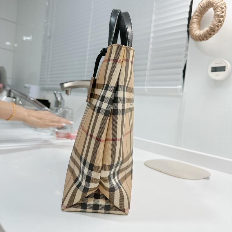 BURBERRY Nova 經典格紋手提包 PVC 133131｜絕版珍藏款-16