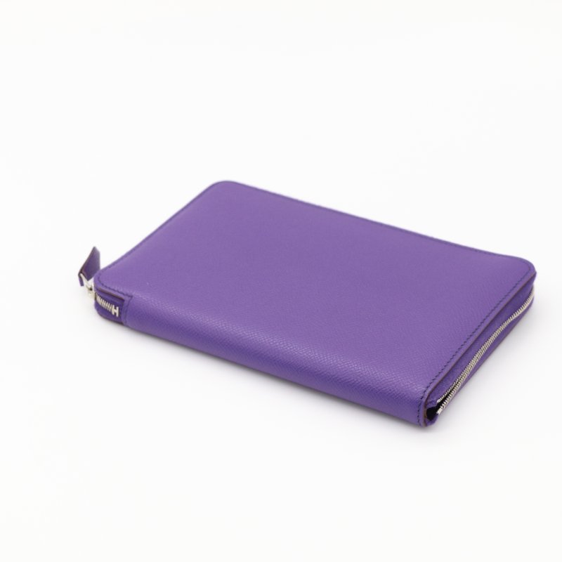 【超級新♥️CP 精選🌟小編推薦】Hermès 愛馬仕 夢幻紫 牛皮 稀有大尺寸 錢包 長夾-2