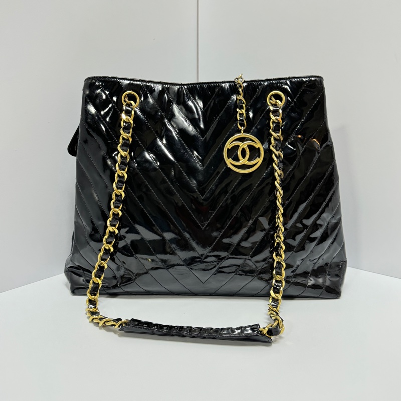 (甜甜價🤤) Chanel 香奈兒 黑金托特包 專櫃23萬!-0