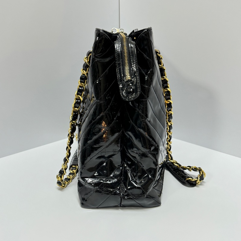 (甜甜價🤤) Chanel 香奈兒 黑金托特包 專櫃23萬!-5