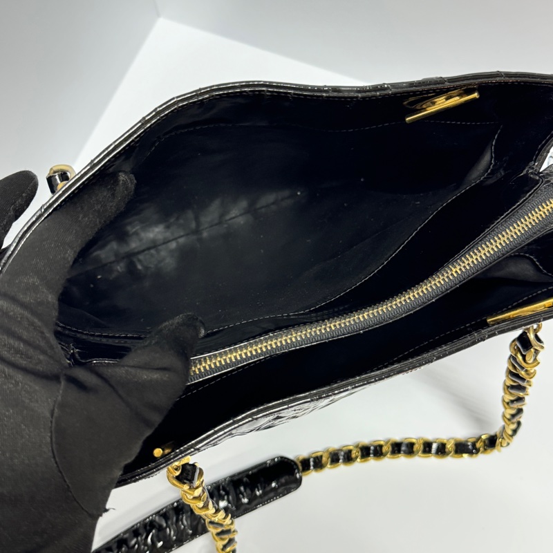 (甜甜價🤤) Chanel 香奈兒 黑金托特包 專櫃23萬!-10