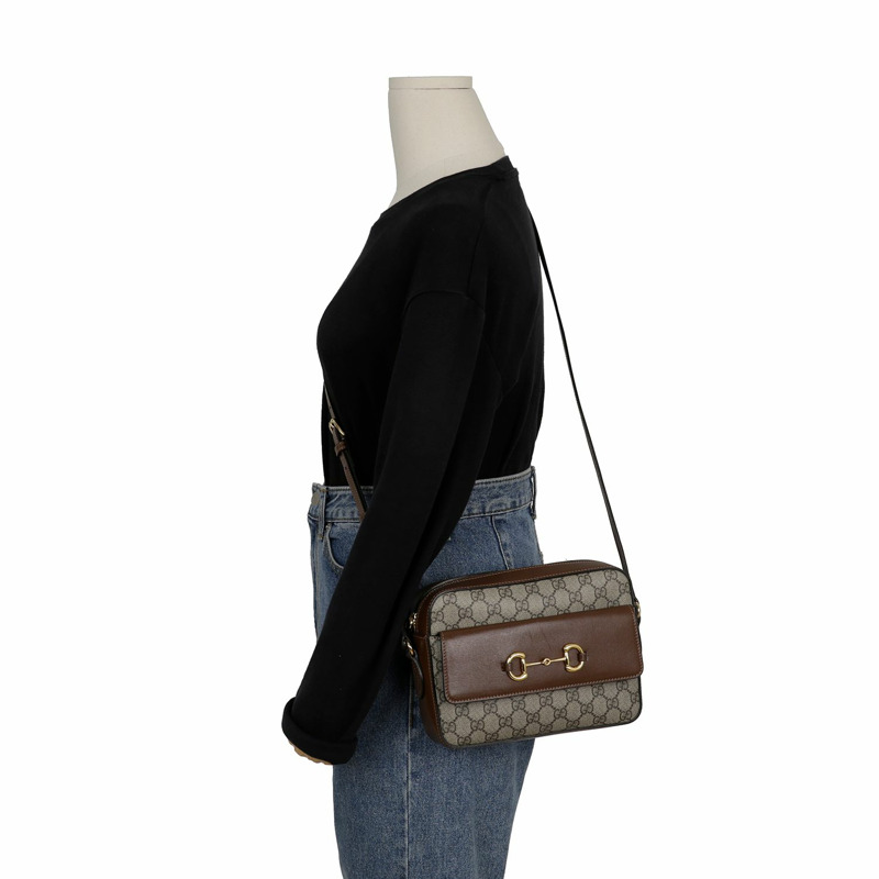 GUCCI Horsebit 1955 小號斜背包 645454-13