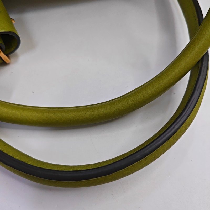 LOUIS VUITTON 綠色牛皮手提包 金色五金9.9新-8