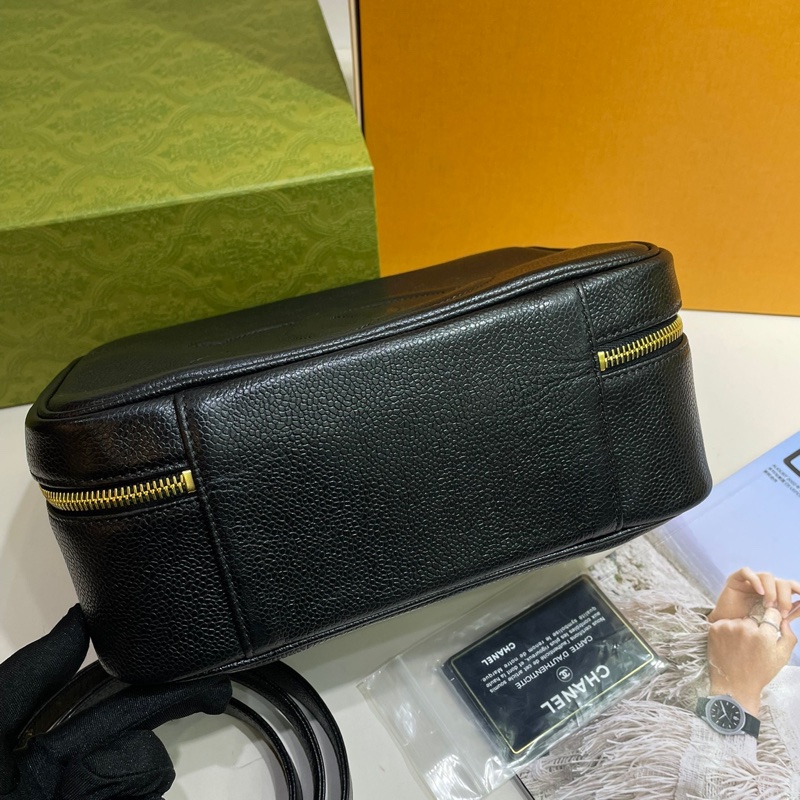 Chanel vintage vanity case 手提化妝包 醫生包 盒子包 魚子醬-10