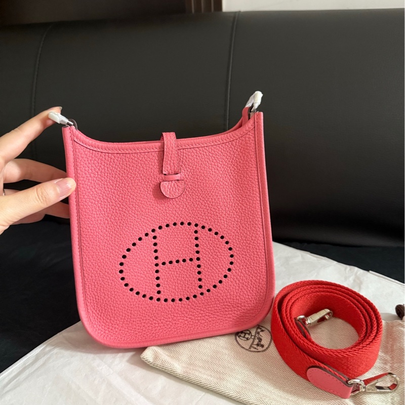 Hermes mini Evelyn 17 粉-0