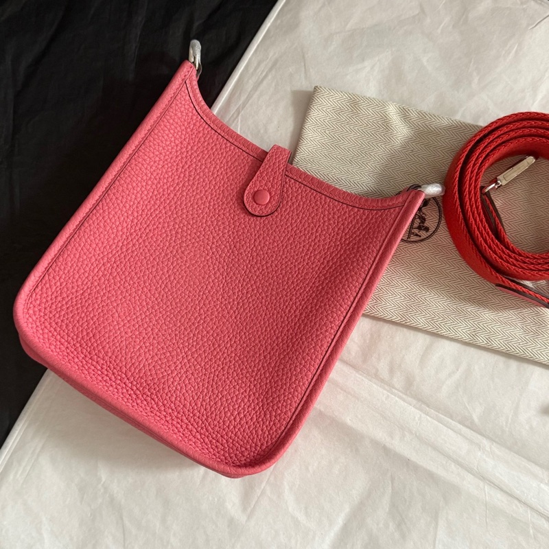 Hermes mini Evelyn 17 粉-3