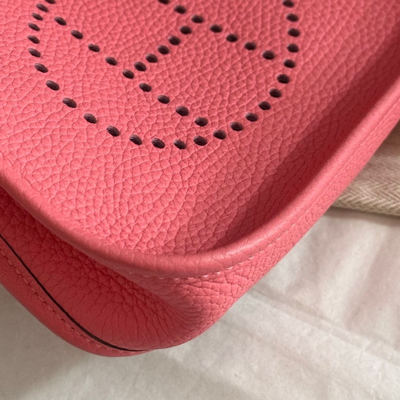 Hermes mini Evelyn 17 粉-9