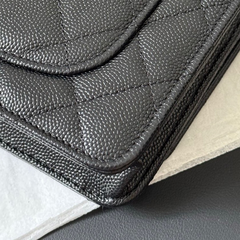 Chanel woc 荔枝皮 鑽釦✨💎晶片款-8