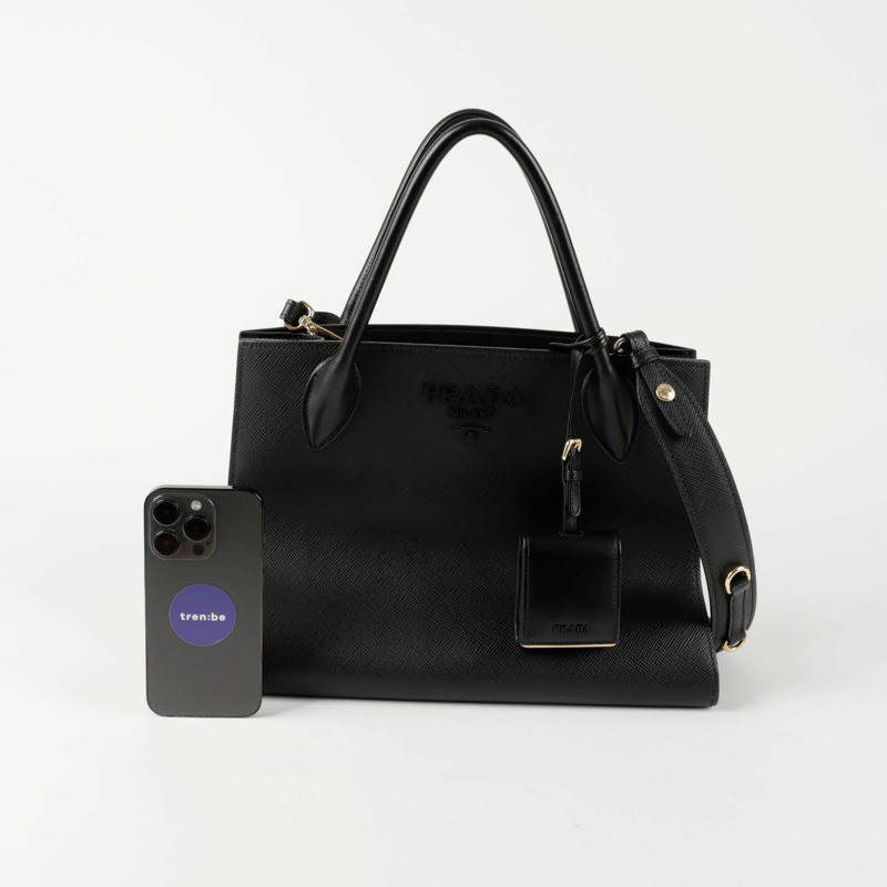 PRADA 單色托特單肩包 1BA155-10