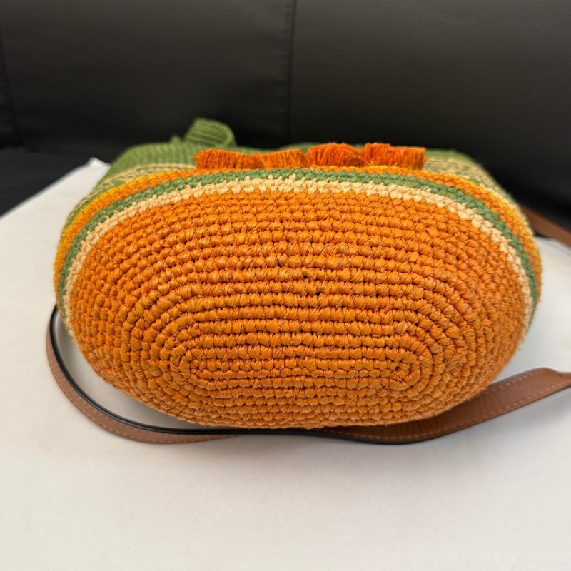 Loewe Slit 新款 草編包 斜背包 Raffia-8