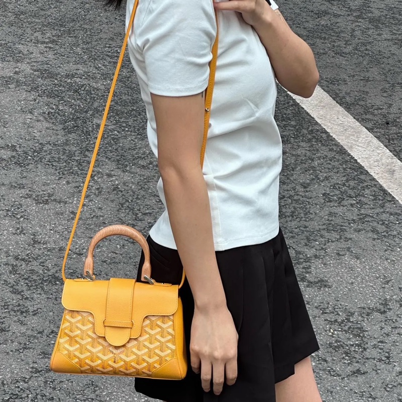 全新 Goyard saigon 西貢包 mini 黃色-1