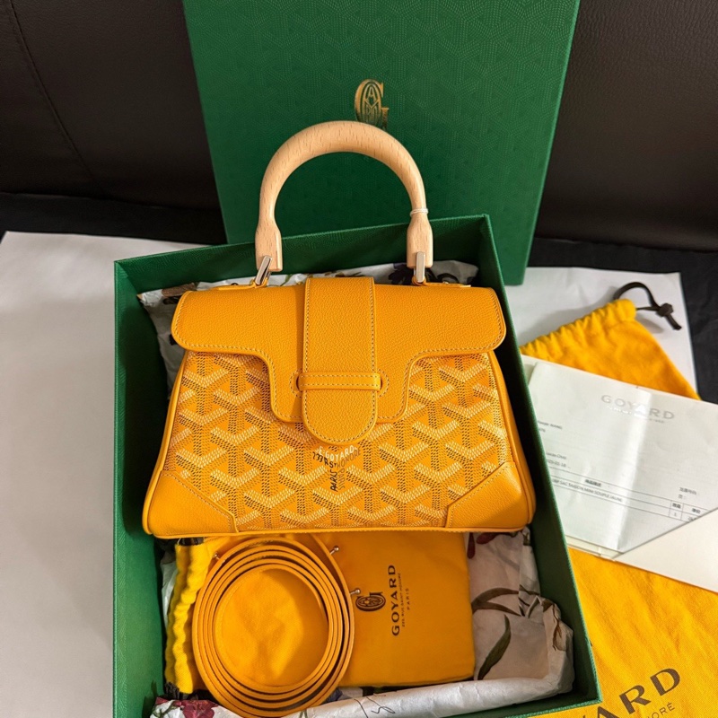 全新 Goyard saigon 西貢包 mini 黃色-3