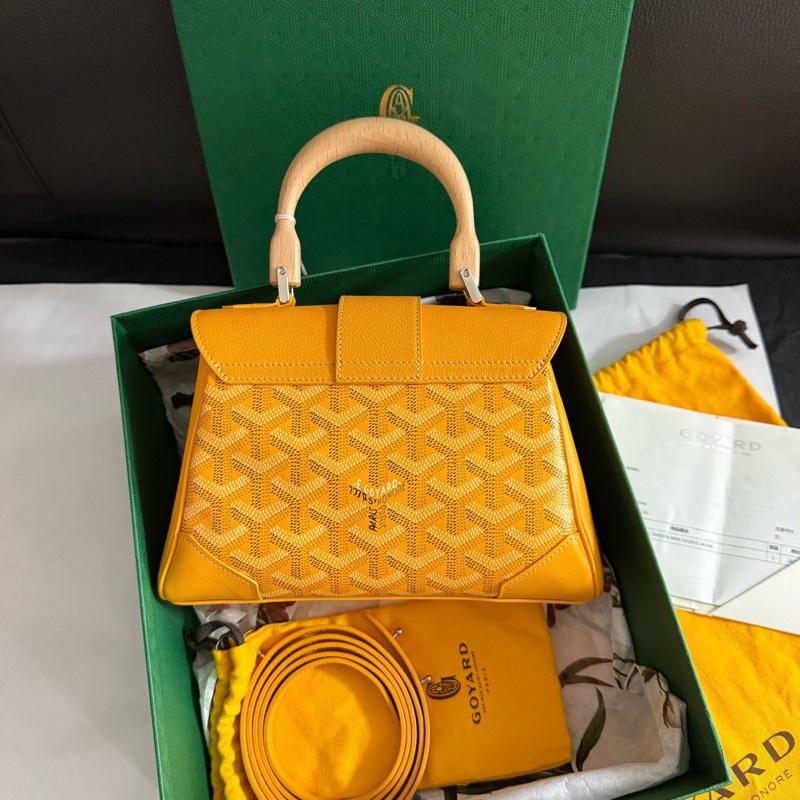 全新 Goyard saigon 西貢包 mini 黃色-4