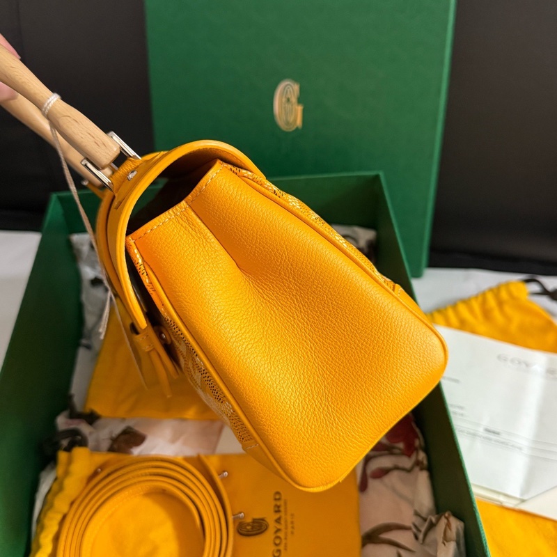 全新 Goyard saigon 西貢包 mini 黃色-6