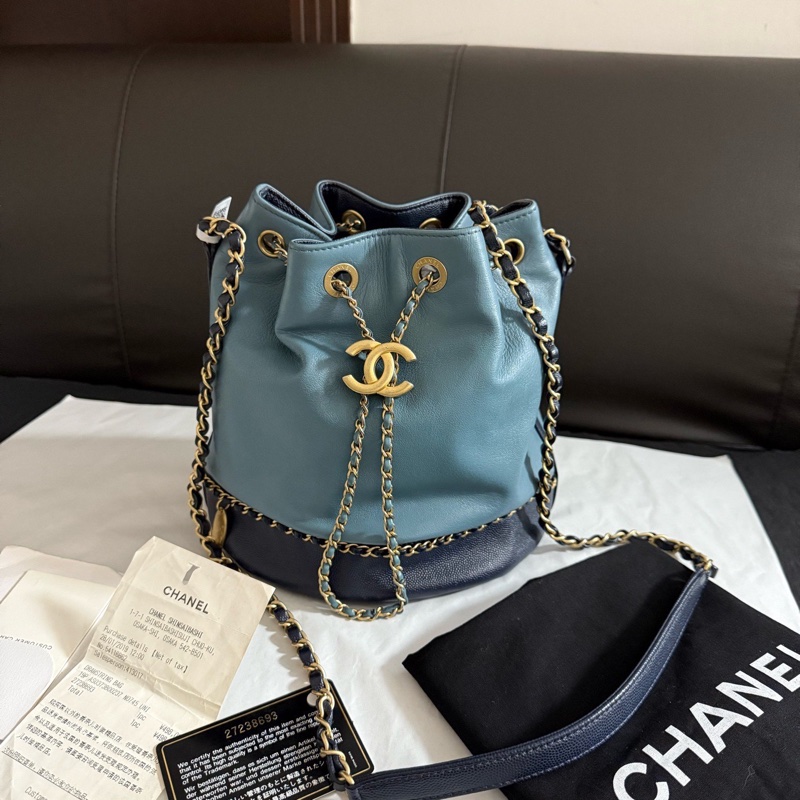 Chanel 水桶包 雙C抽繩水桶包-2