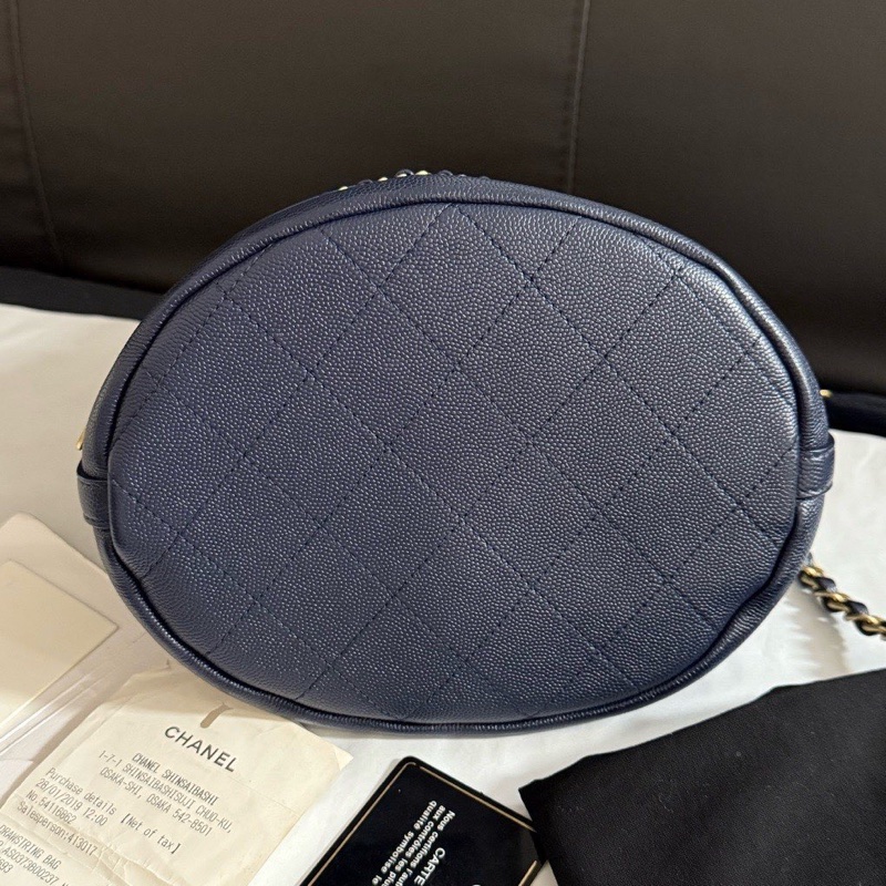 Chanel 水桶包 雙C抽繩水桶包-6