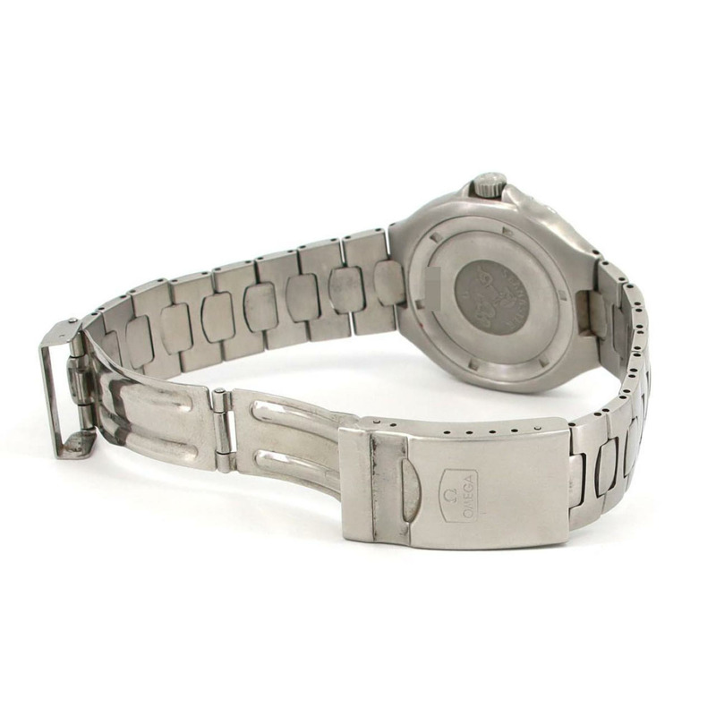 歐米茄海馬200 396.1042.1不鏽鋼石英腕錶-5