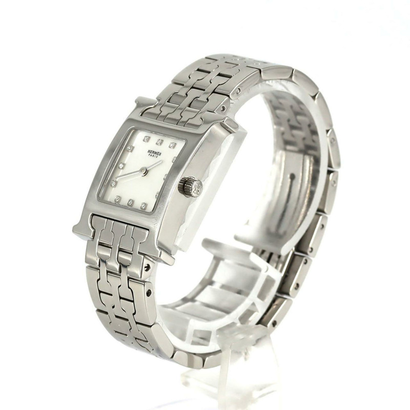 愛馬仕 H Watch 12P HH1.210 不鏽鋼石英腕錶-1
