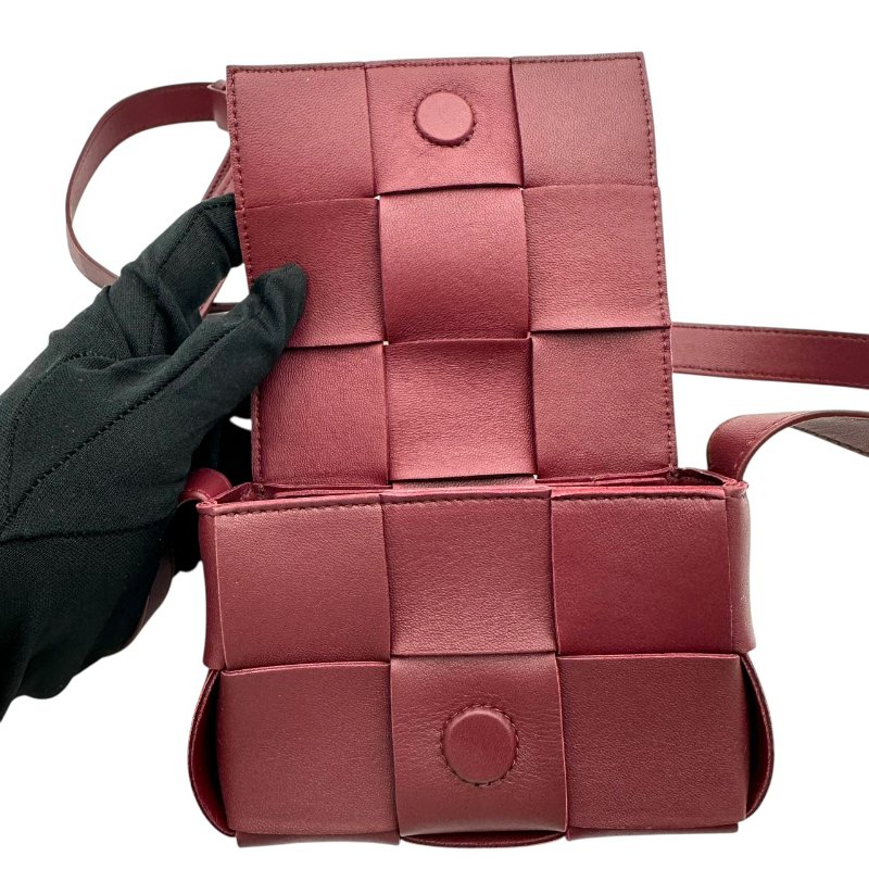 【美收精品】BV 紅色編織小肩包 B-903【隔月月中將轉賣至日本 上架期限30天】-5