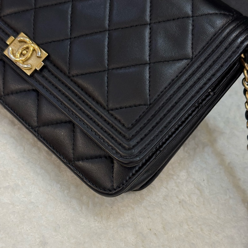 Chanel leboy woc 金釦 羊皮-6