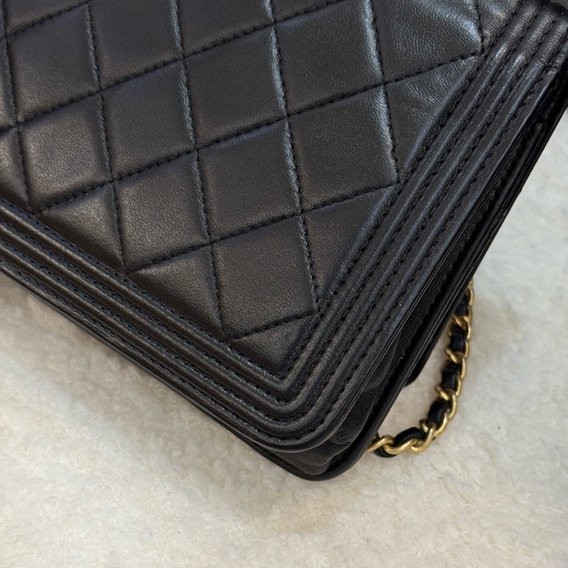 Chanel leboy woc 金釦 羊皮-8