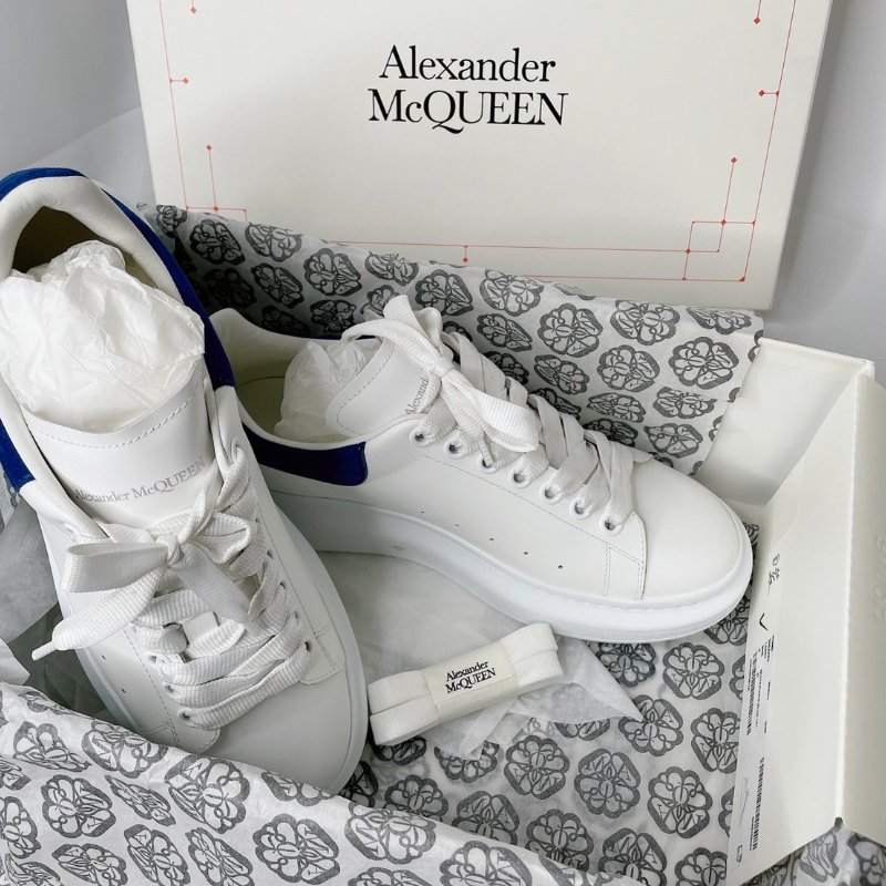 McQUEEN 麥坤厚底白鞋-0