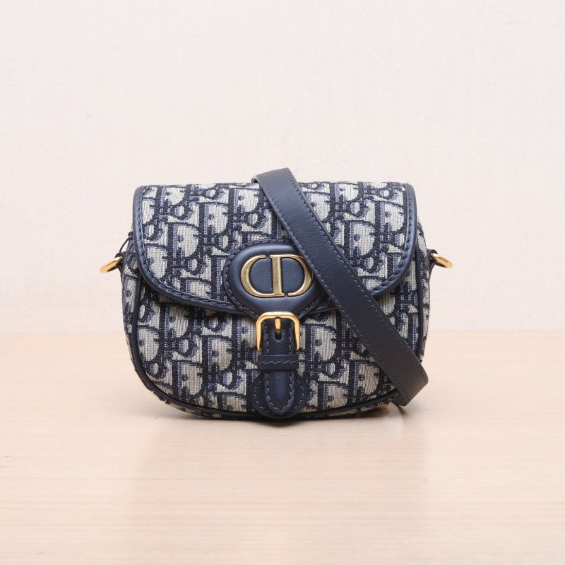 DIOR DiorBobby小號18老花帆布金扣2020Oblique印花肩背包-1