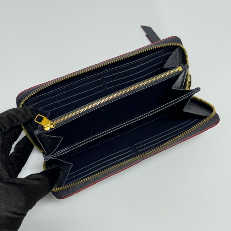 (超新~ 最新晶片款🎞️) LV M61864 牛皮壓印老花 長夾 專櫃38800!-5