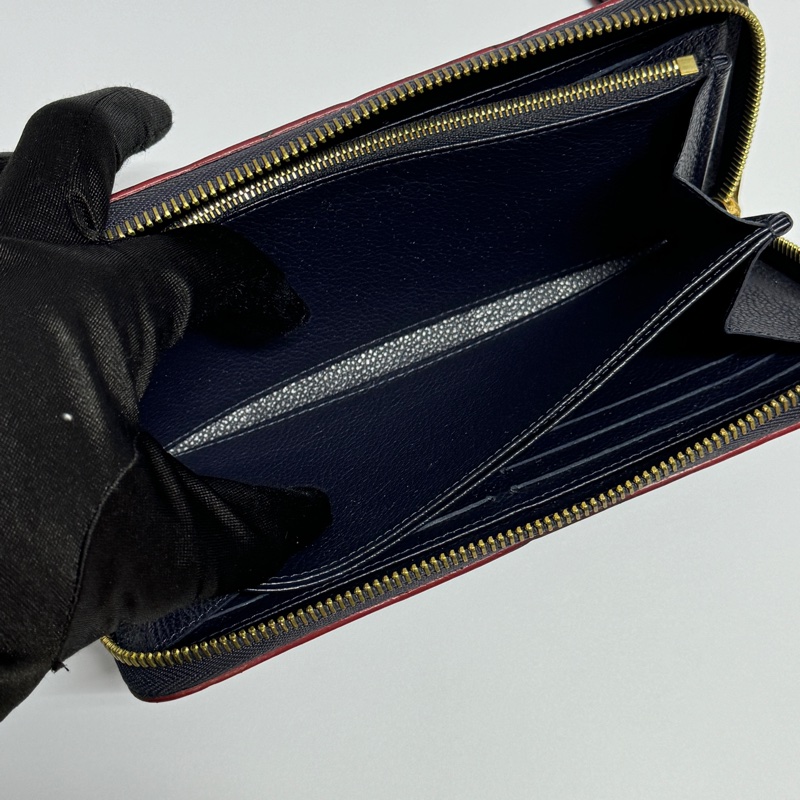 (超新~ 最新晶片款🎞️) LV M61864 牛皮壓印老花 長夾 專櫃38800!-7