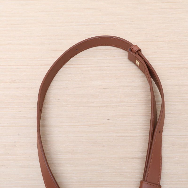 LOEWE Puzzle24幾何包小號紅棕色牛皮肩背包-2