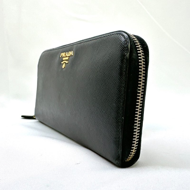 PRADA SAFFIANO 八卡皮革拉鍊長夾-2