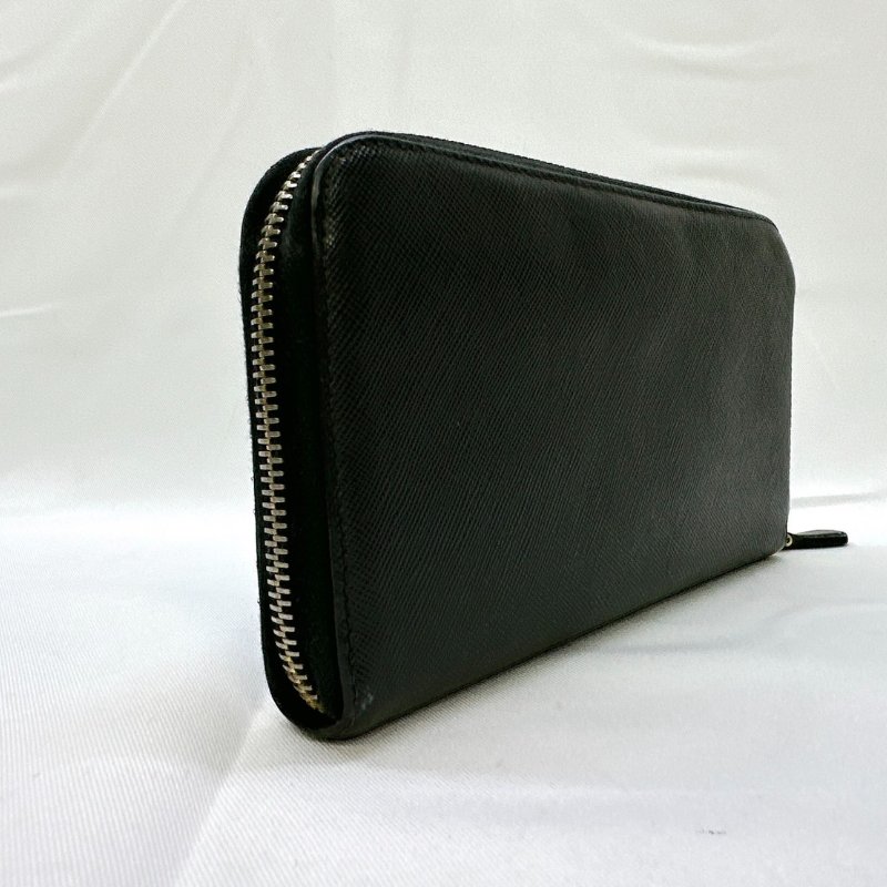 PRADA SAFFIANO 八卡皮革拉鍊長夾-5