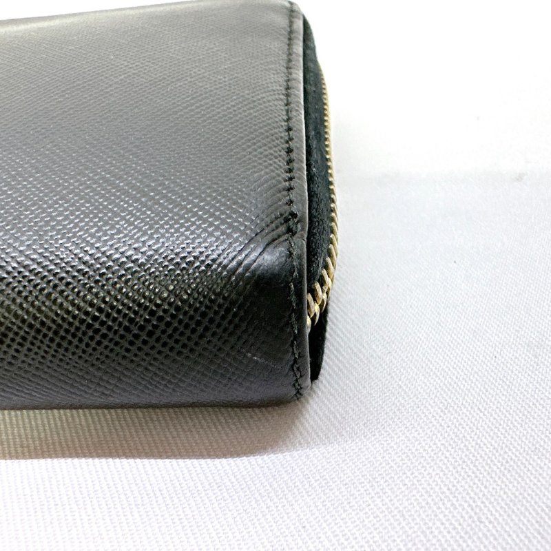 PRADA SAFFIANO 八卡皮革拉鍊長夾-11