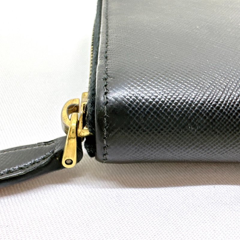 PRADA SAFFIANO 八卡皮革拉鍊長夾-12