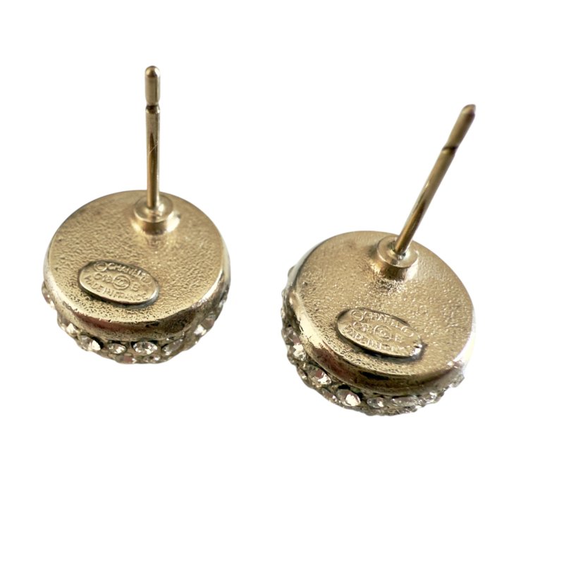 CHANEL CC 水鑽 耳環-5