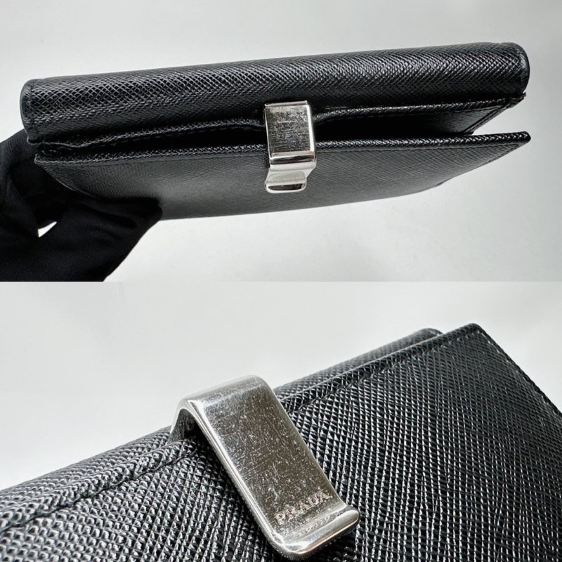 PRADA Saffiano皮革短夾-9