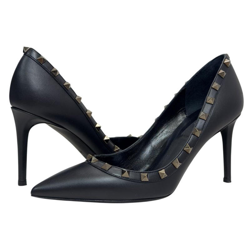 VALENTINO GARAVANI Noir Rockstud黑色 高跟鞋 85mm-2